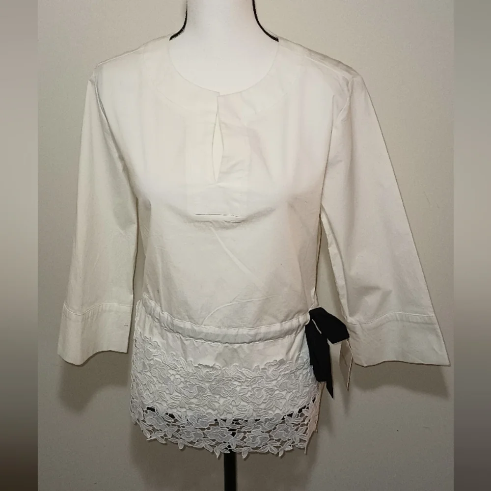 NWT Ellen Tracy Stretch Blouse (M) - Picture 2 of 8